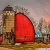 Barn With Silo Diamond Painting