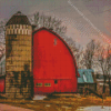 Barn With Silo Diamond Painting