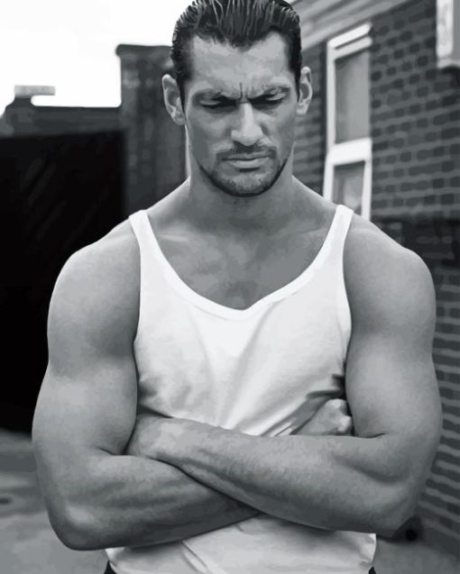 Black And White David Gandy Diamond Painting