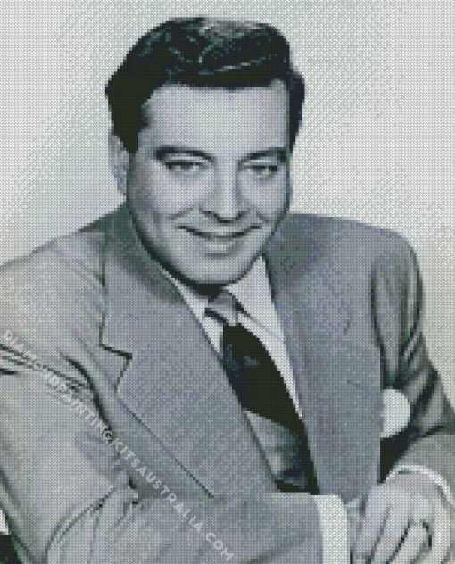 Black And White Jackie Gleason Diamond Painting