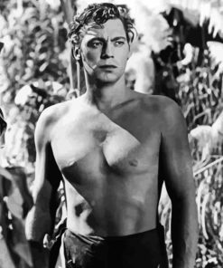 Black And White Johnny Weissmuller Diamond Painting