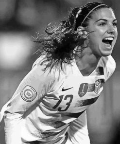 Black And White Alex Morgan Diamond Painting