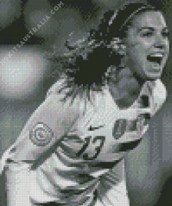 Black And White Alex Morgan Diamond Painting