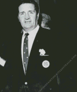 Black And White Jock Stein Diamond Painting