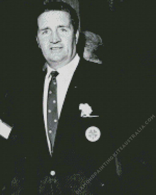 Black And White Jock Stein Diamond Painting