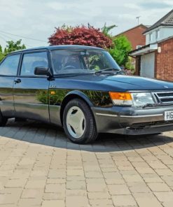 Black Saab 900 Turbo Diamond Painting