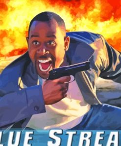 Blue Streak Movie Poster Diamond Painting