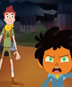 Camp Camp Cartoon Diamond Painting