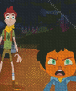 Camp Camp Cartoon Diamond Painting