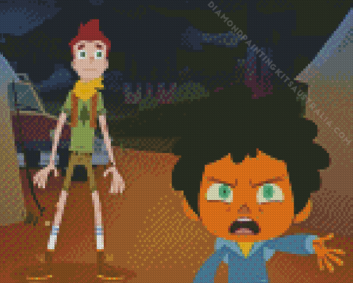 Camp Camp Cartoon Diamond Painting