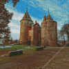 Castell Coch In Cardiff Diamond Painting