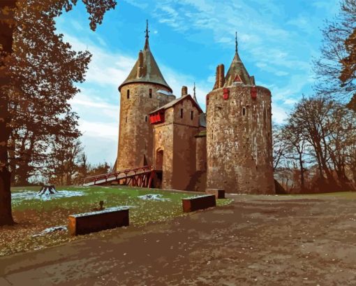 Castell Coch In Cardiff Diamond Painting