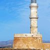 Chania Lighthouse Greece Diamond Painting