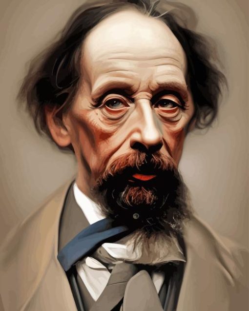 Charles Dickens Novelist Diamond Painting