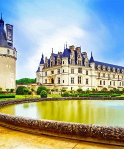 Chenonceau Castle Diamond Painting