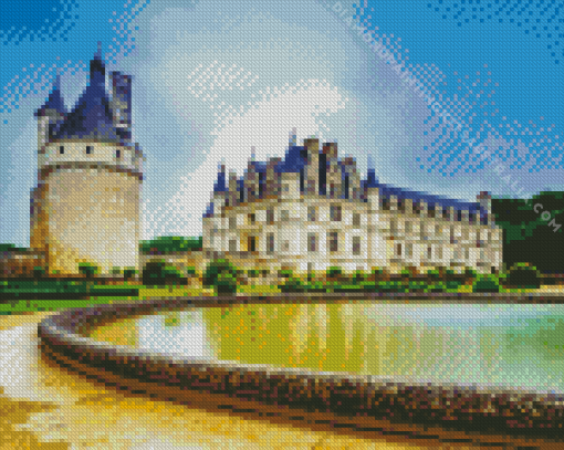 Chenonceau Castle Diamond Painting