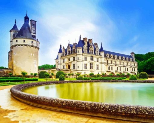 Chenonceau Castle Diamond Painting