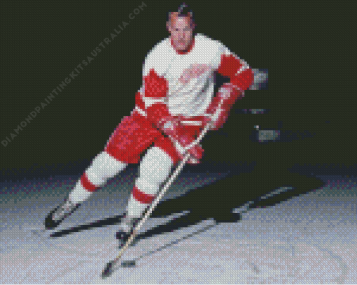 Cool Gordie Howe Diamond Painting