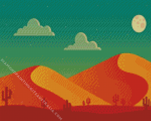 Desert Illustration Diamond Painting