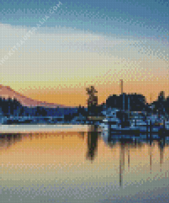 Gig Harbor At Sunset Diamond Painting