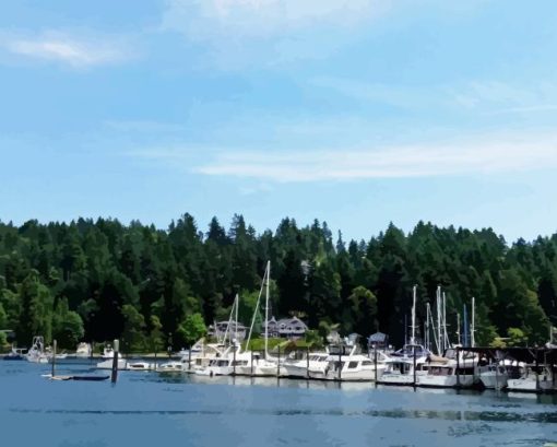 Gig Harbor City Diamond Painting