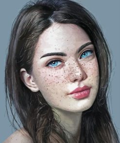 Girl Freckles Diamond Painting