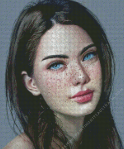 Girl Freckles Diamond Painting