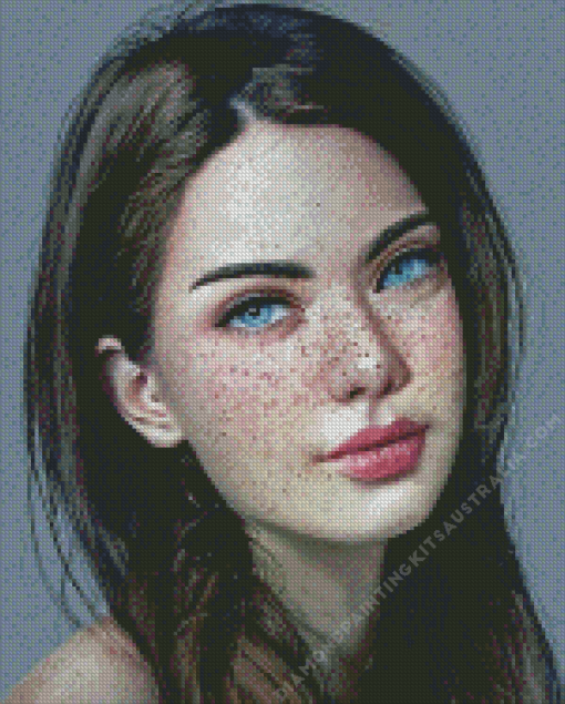 Girl Freckles Diamond Painting