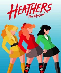 Heathers The Musical Illustration Diamond Painting