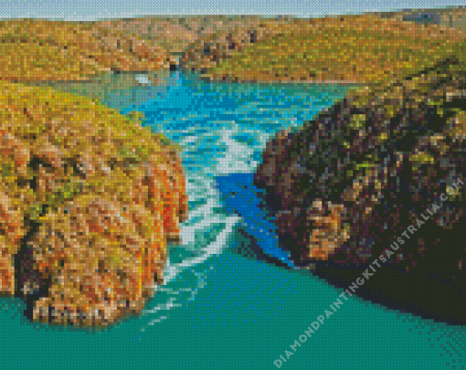 Horizontal Falls Landscape Diamond Painting