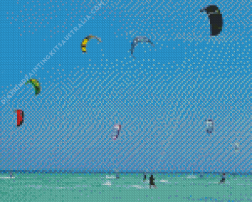 Kitesurfing Diamond Painting