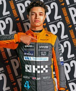 Lando Norris Racer Diamond Painting