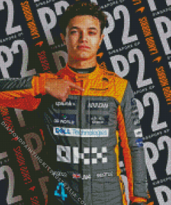 Lando Norris Racer Diamond Painting