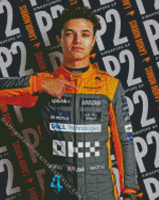 Lando Norris Racer Diamond Painting