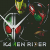 Masked Rider Poster Diamond Painting