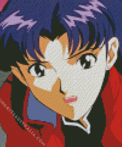 Misato Katsuragi Character Diamond Painting