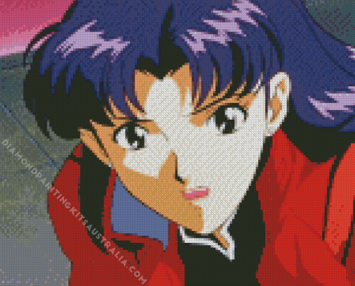 Misato Katsuragi Character Diamond Painting