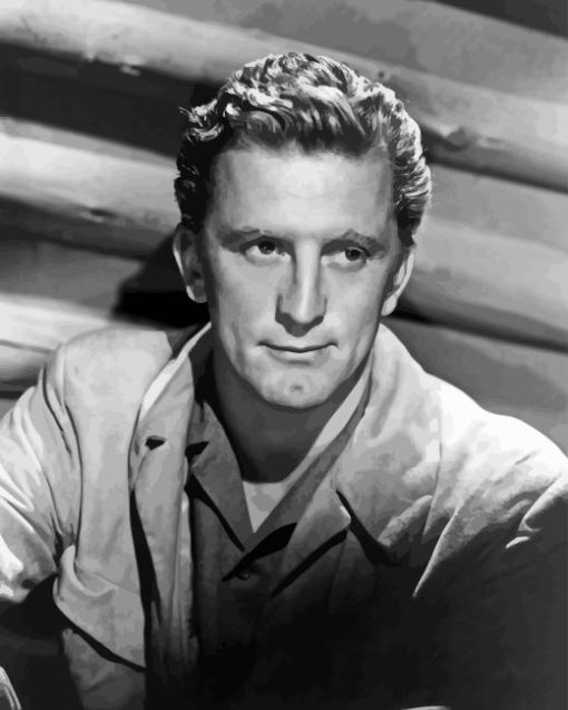 Monochome Kirk Douglas Diamond Painting