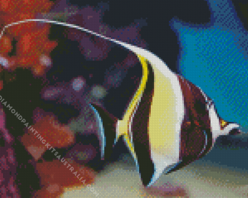 Moorish Idol Fish Underwater Diamond Painting