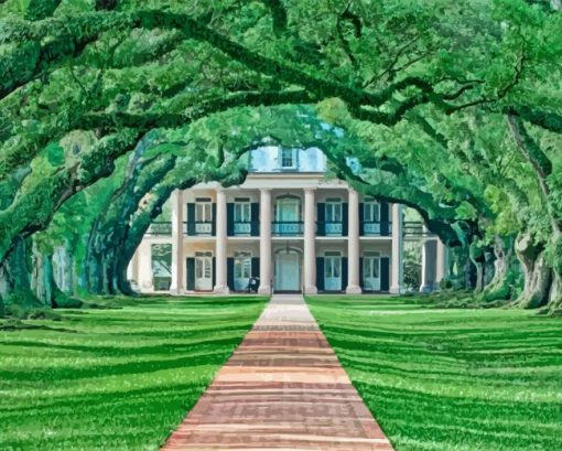 Oak Alley Plantation Diamond Painting