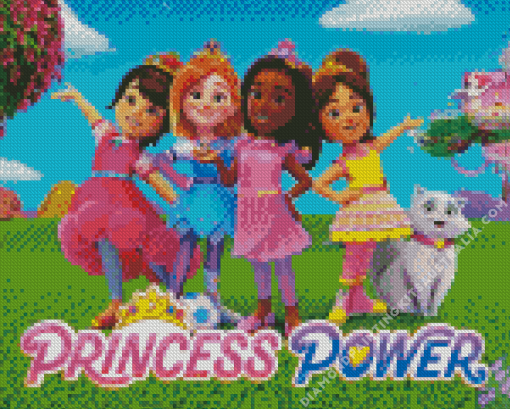 Princess Power Poster Diamond Painting