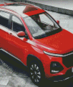 Red Mg Hector Diamond Painting