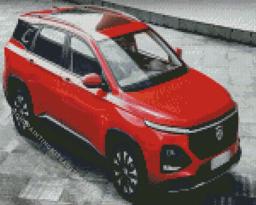 Red Mg Hector Diamond Painting