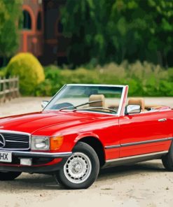 Red Mercedes 200 Sl Diamond Painting