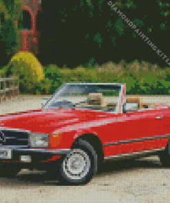 Red Mercedes 200 Sl Diamond Painting