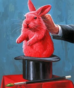 Red Rabbit Diamond Painting