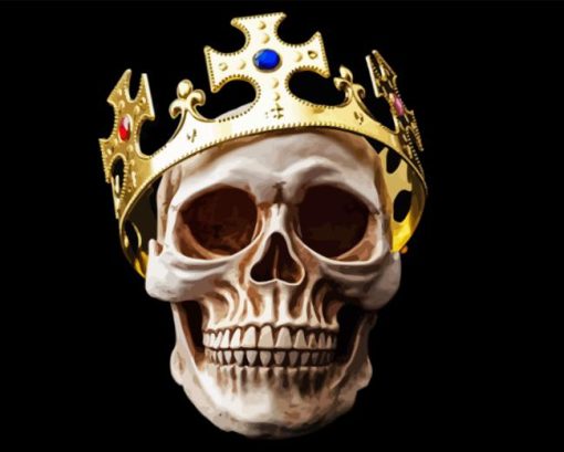 Skull With Crown Diamond Painting