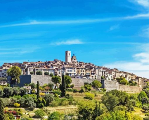 St Paul De Vence France Diamond Painting