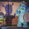 Sulley And Boo Cartoons Diamond Painting