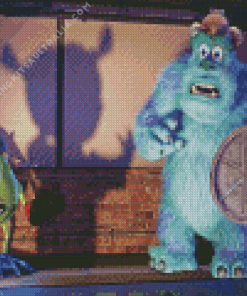 Sulley And Boo Cartoons Diamond Painting